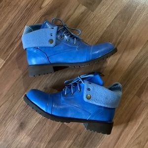 Blue boots